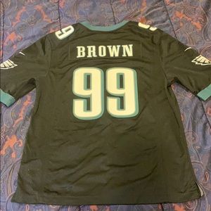 Jerome Brown Eagles Jersey Black (L)